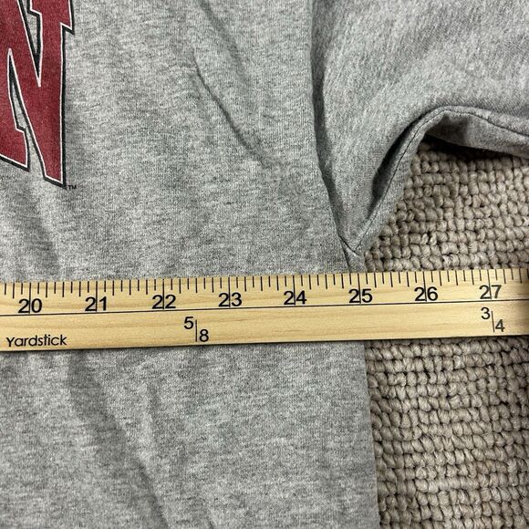 Vintage Wisconsin Badgers Graphic Shirt Mens XXL Spell Out Gray University Y2K - Picture 4 of 8